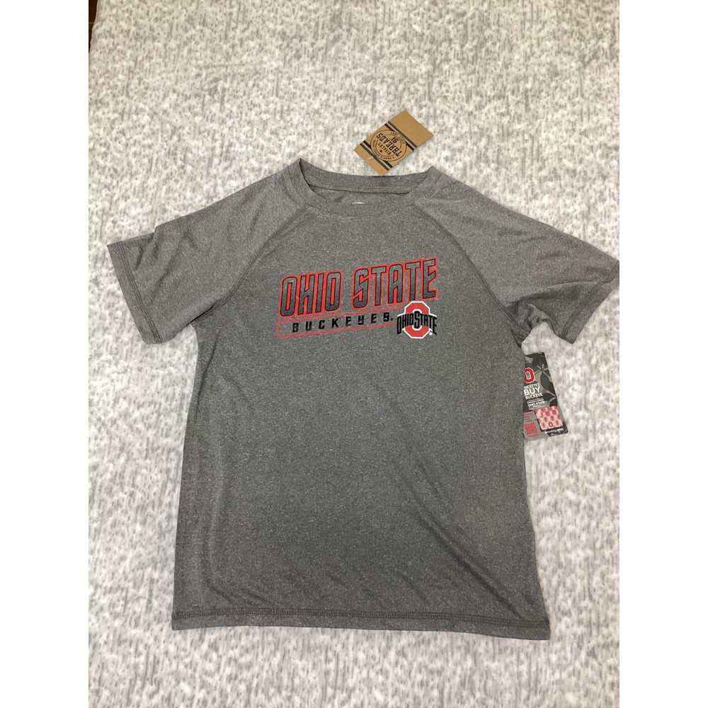 Ohio State Buckeyes Youth T-Shirt Gray Rivalry Threads Size M 8/10 NWT